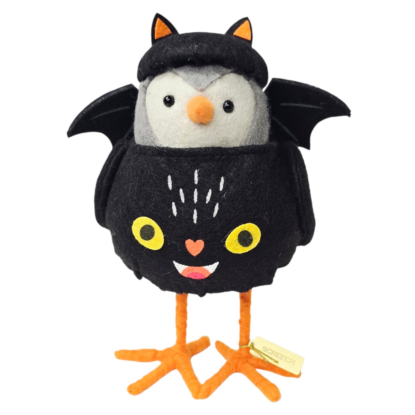 Target 2022 Screech Halloween Bird Hyde & Eek Black Owl Bat Figurine Collectible
