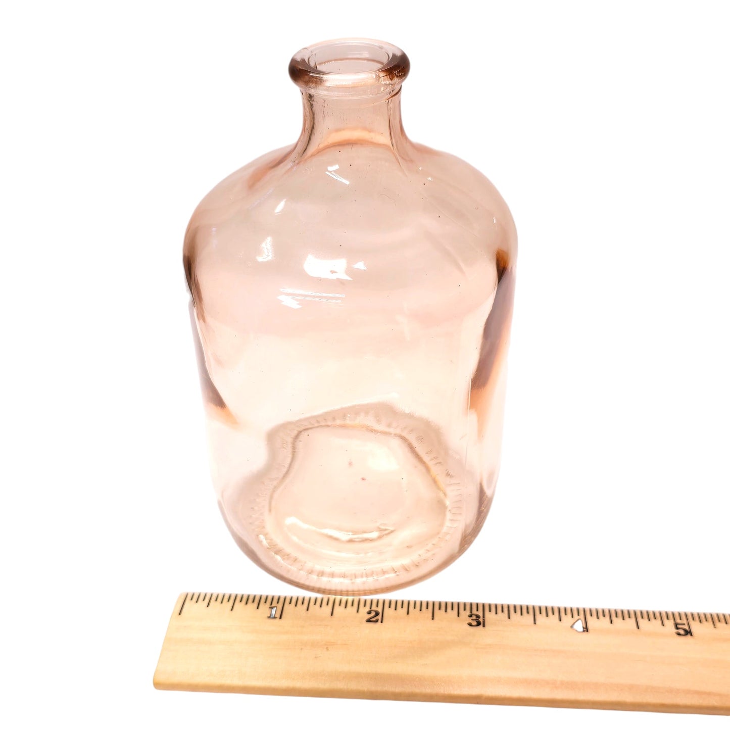 Pink Glass Bud Vase 5.25"