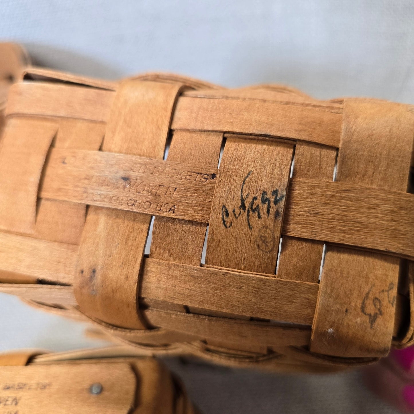 Set of 3 Small Longaberger Handwoven Baskets