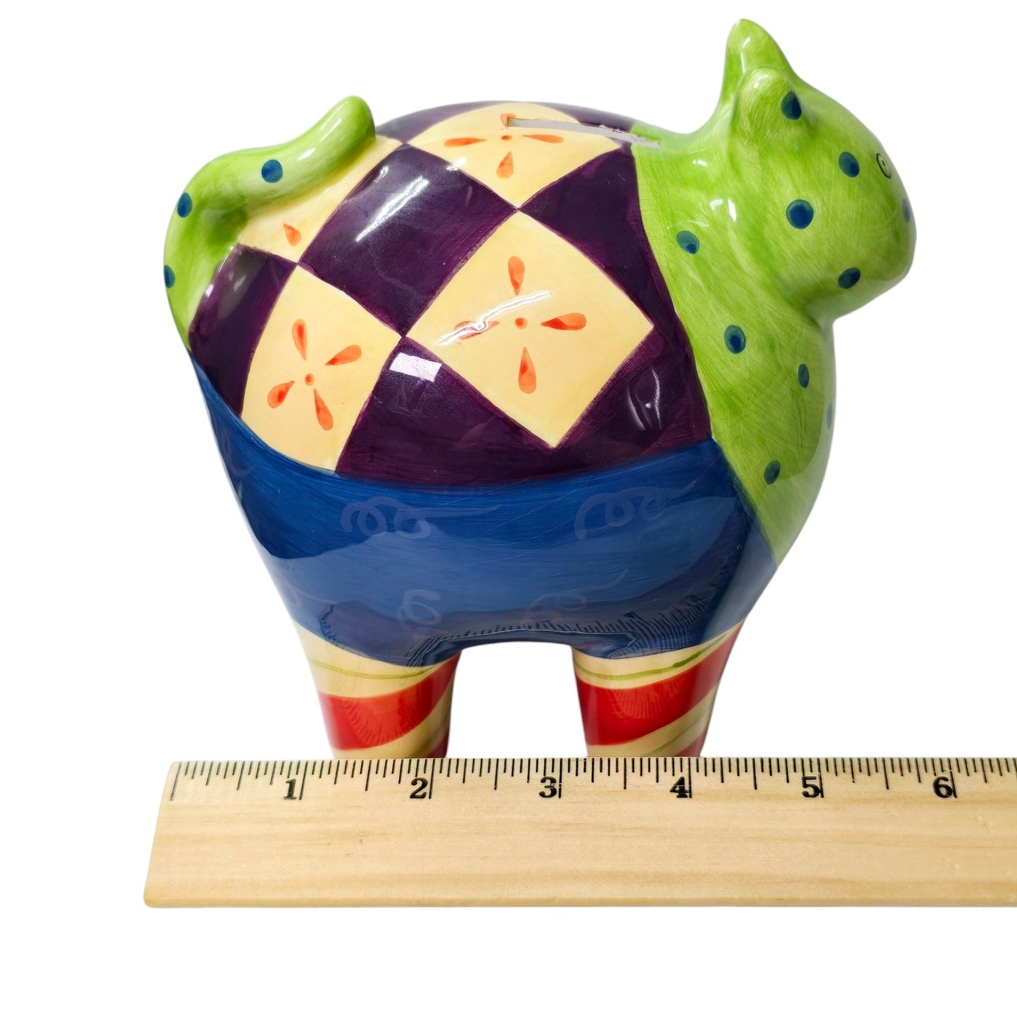 Milson and Louis Cat Bank Hand Painted Ceramic