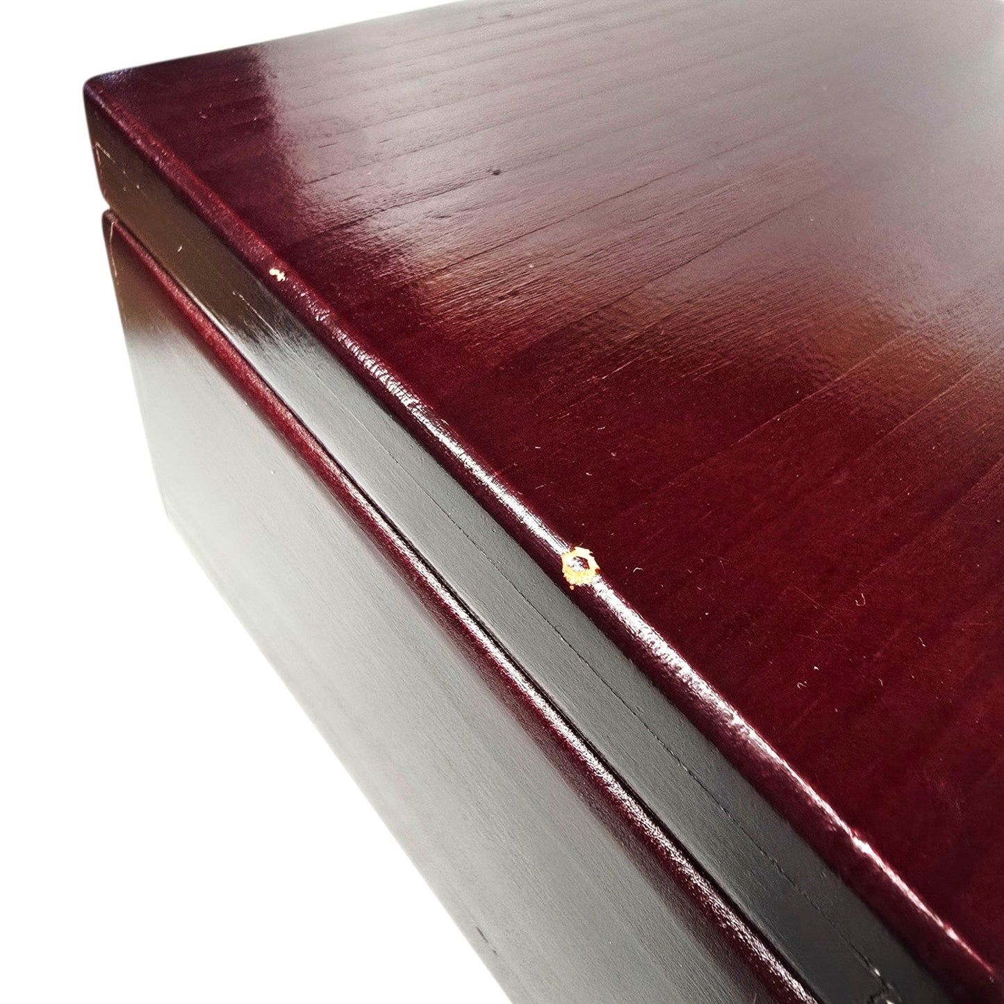 Vintage Miniature Cloisonné Enamel Teapot with Wooden Box - Lined Keepsake Set