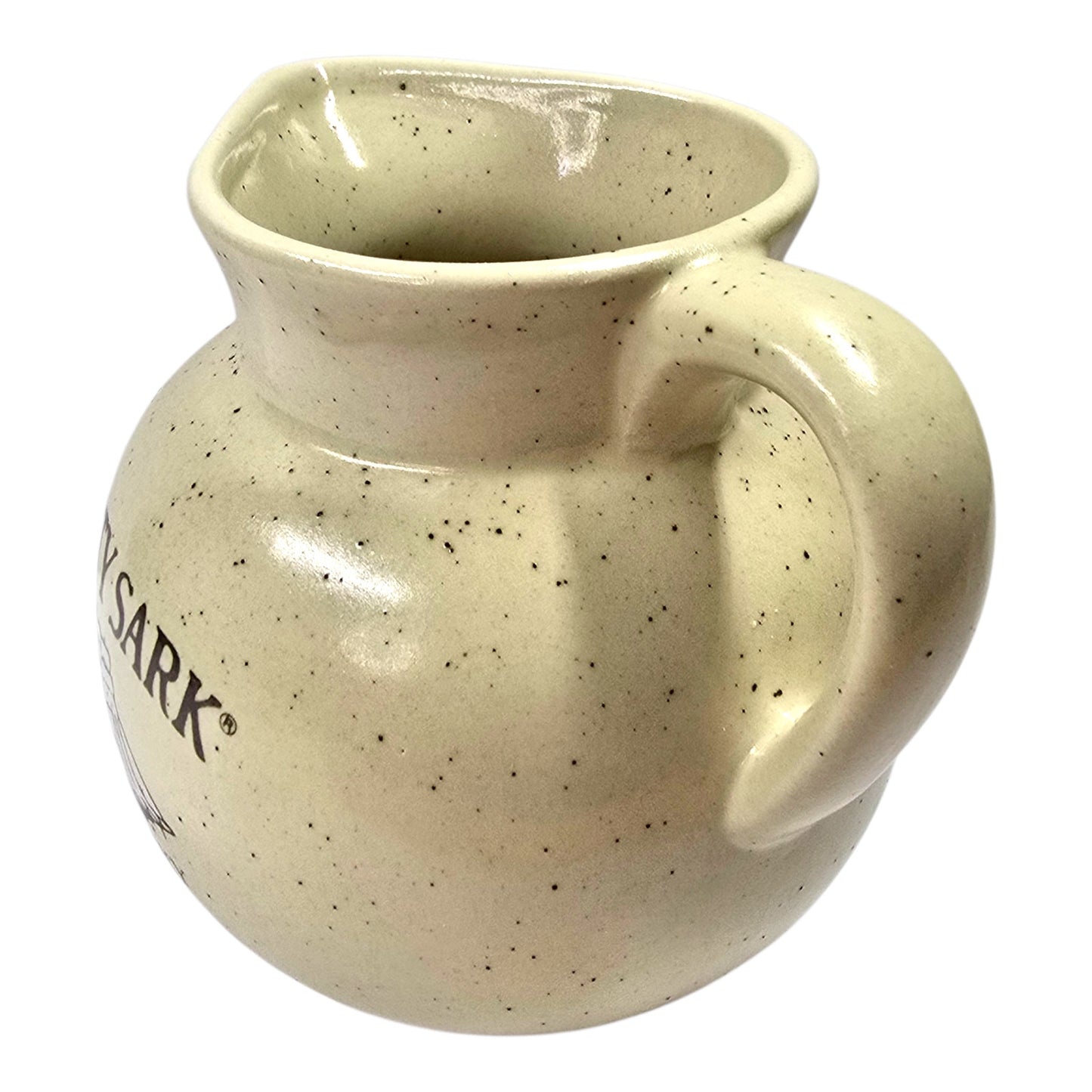 Cutty Sark Scots Whisky Ceramic Water Pitcher Vintage Barware Pub Jug