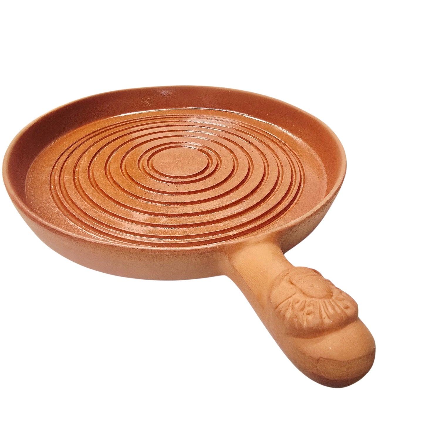 Bentson-West 10" Cantina Nacho Skillet Tortilla Warmer Italy Red Clay Rustic