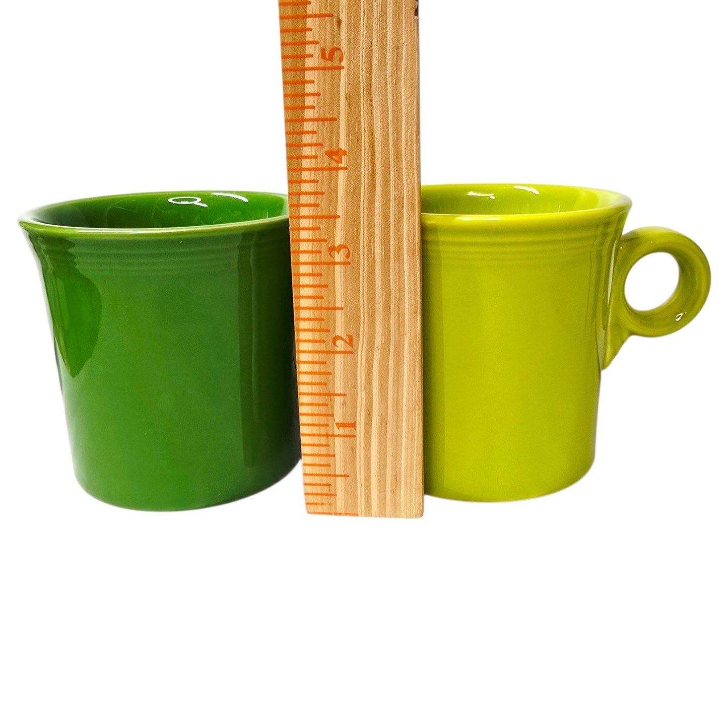 Set of 6 Fiesta Rainbow Ring Handle Mugs - Multi-Color Collection