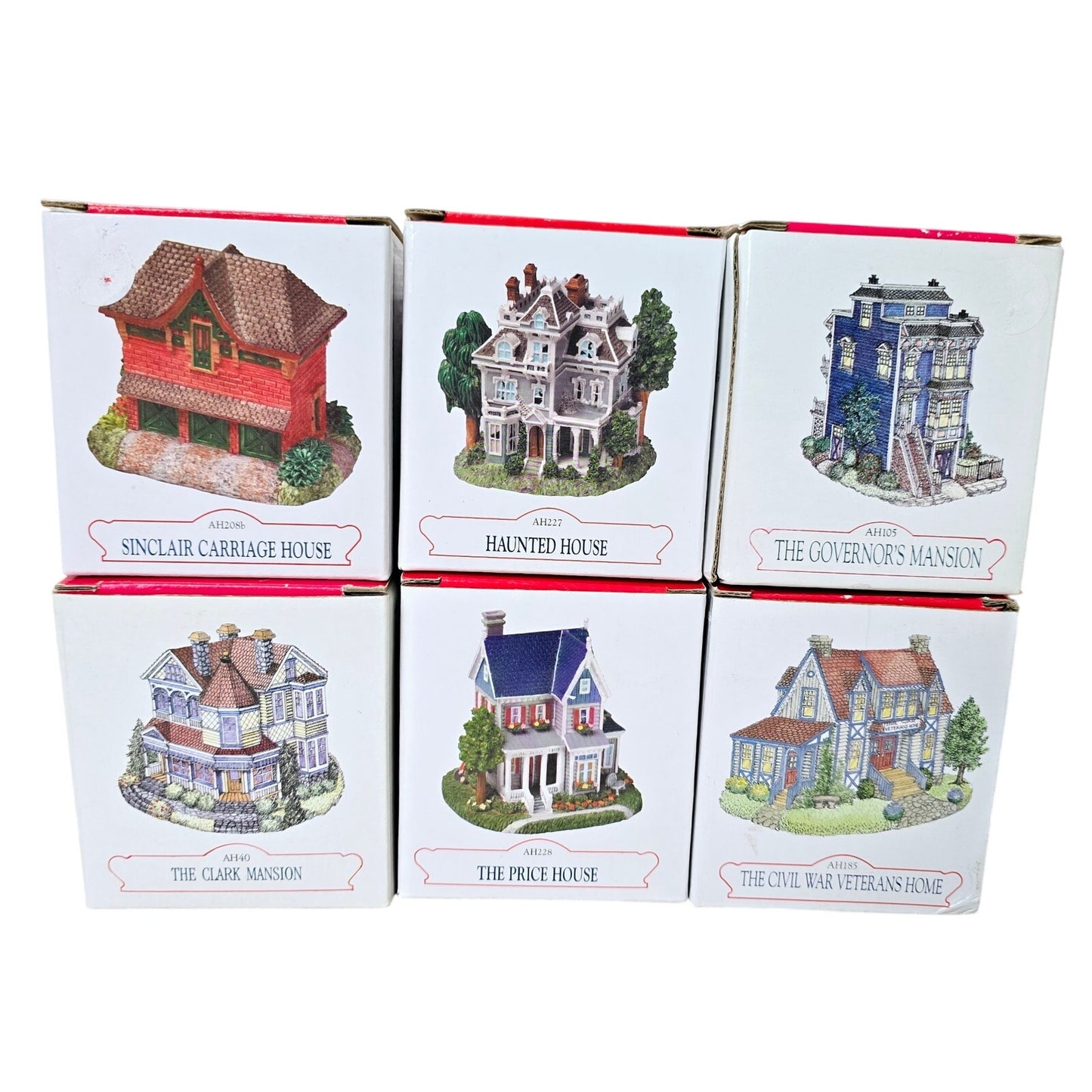 Lot of 6 Liberty Falls Americana Collection Buildings "Houses" Christmas Village