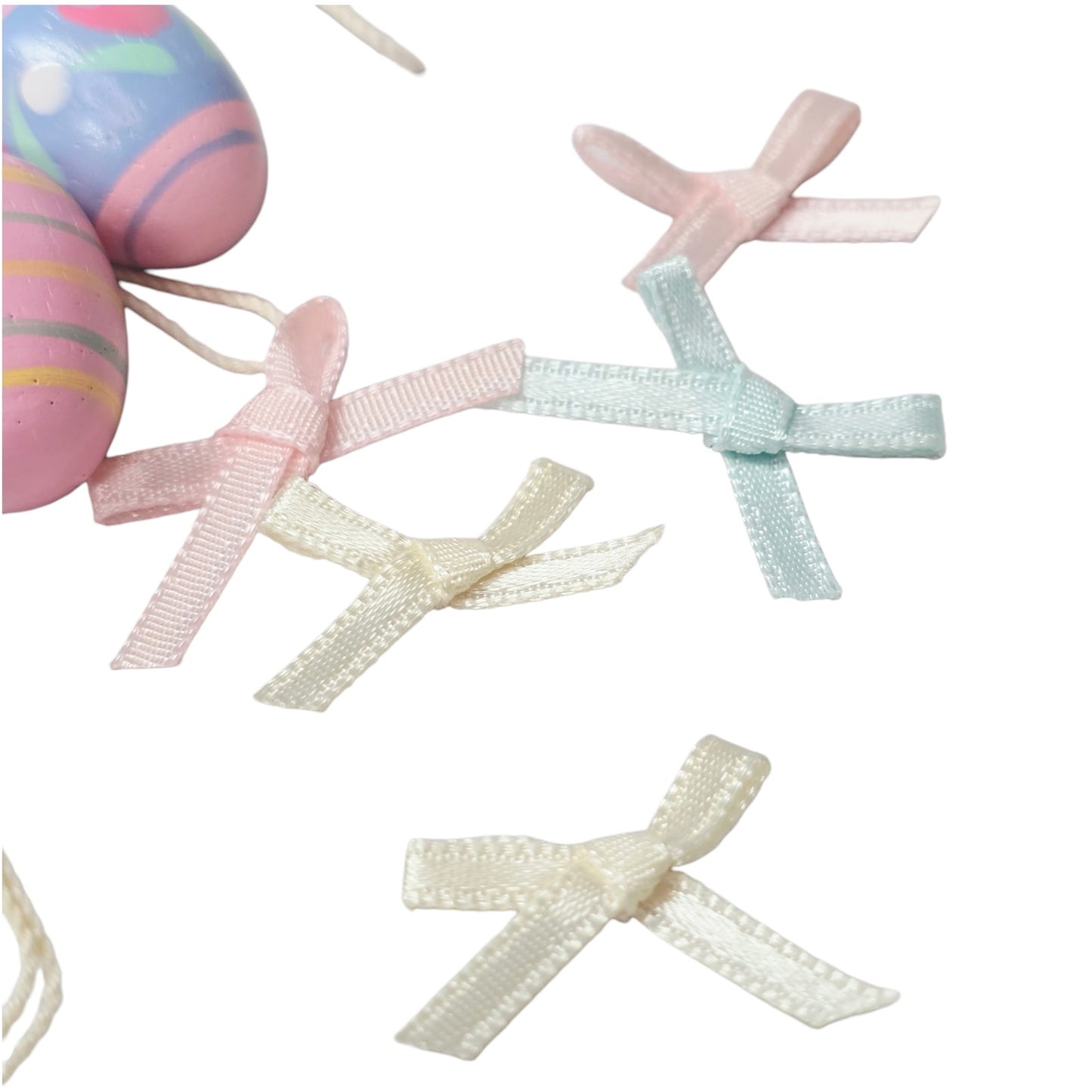 Vtg Tabletop Mini Easter Tree Decor Set - 16 Ornaments -Story of the Easter Tree