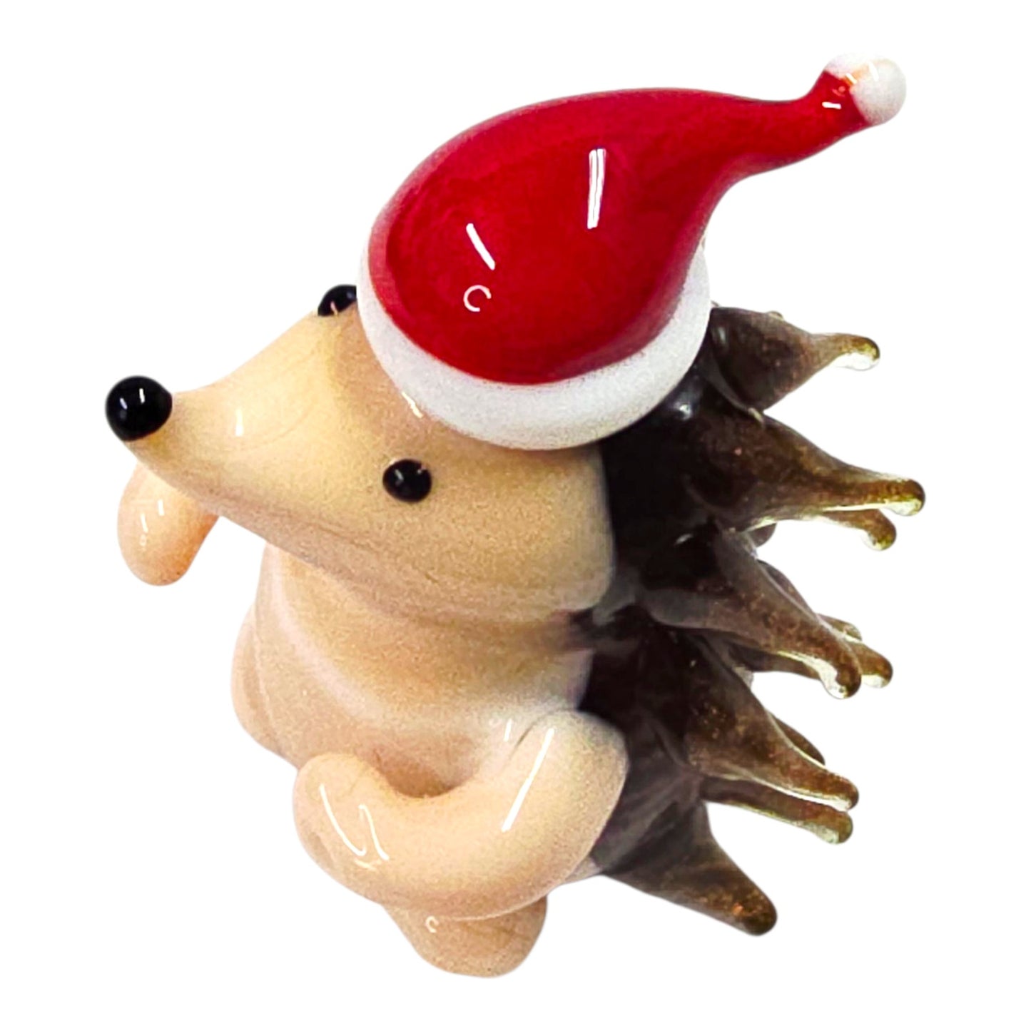 (Reserved for HillyHums) Pier 1 Glass Hedgehog Figurine Discontinued Christmas Line Home Decor