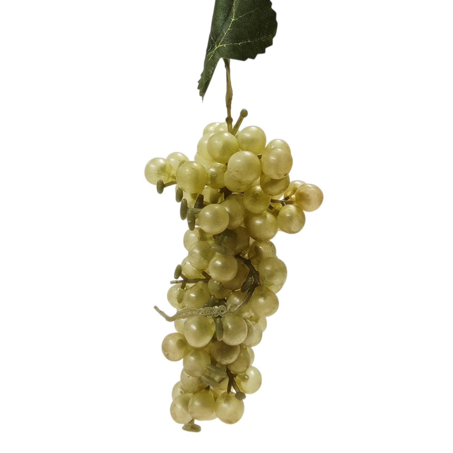 Faux Grapes Green & Red Artificial Fruit Rubber Plastic Fruit Bowl Farmhouse