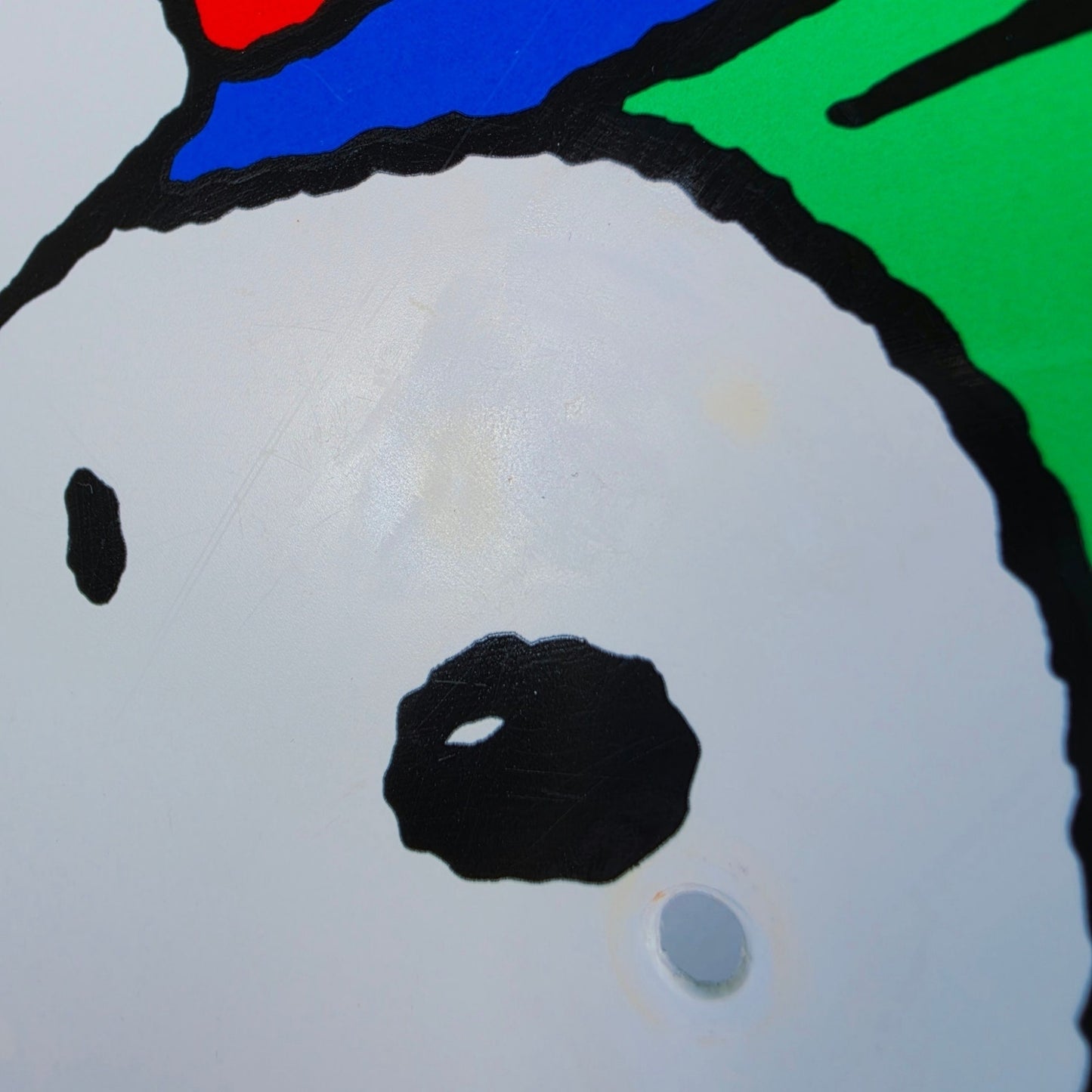 Vtg 1999 Peanuts Snoopy Candy Cane Lane Holiday Wall Sign Impact Plastics USA