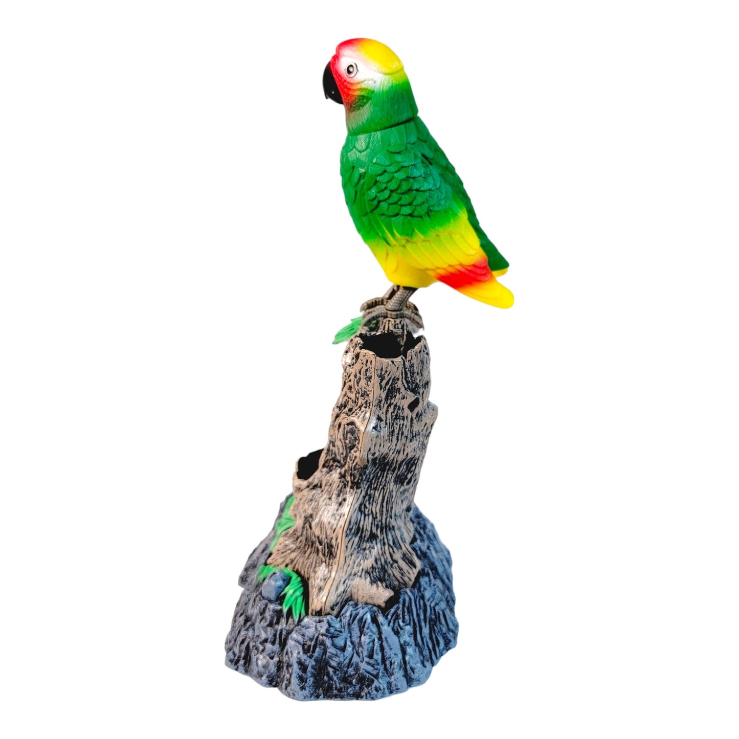 Chatty Patty Electronic Talking Parakeet Bird Pencil Pen Holder NIB, Talks, Whistles Lights Up 9.5"