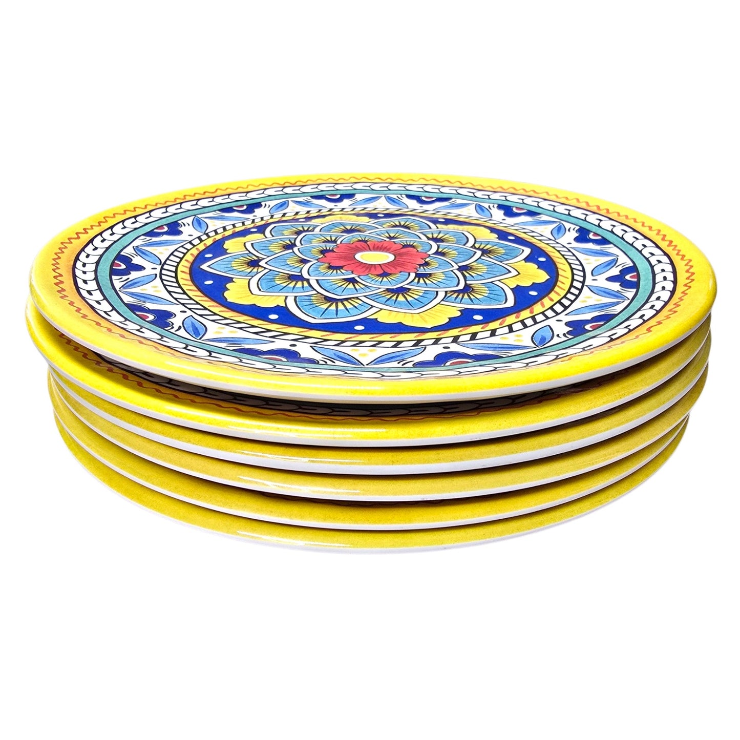 Set of 6 "Talavera by Nancy Green" Melamine Plates 9" by Certified International
