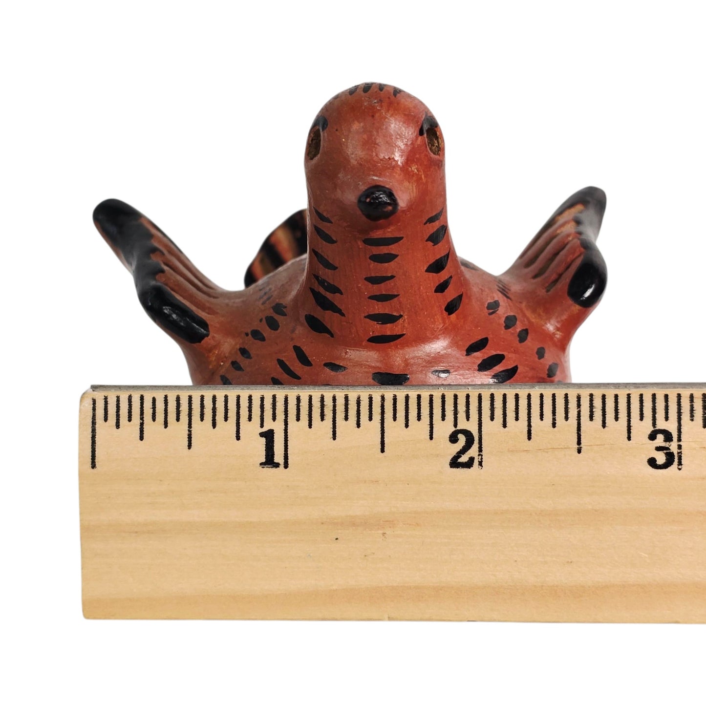 Tonala Pottery Penny Bird Mexican Folk Art Ceramic Coin Bank
