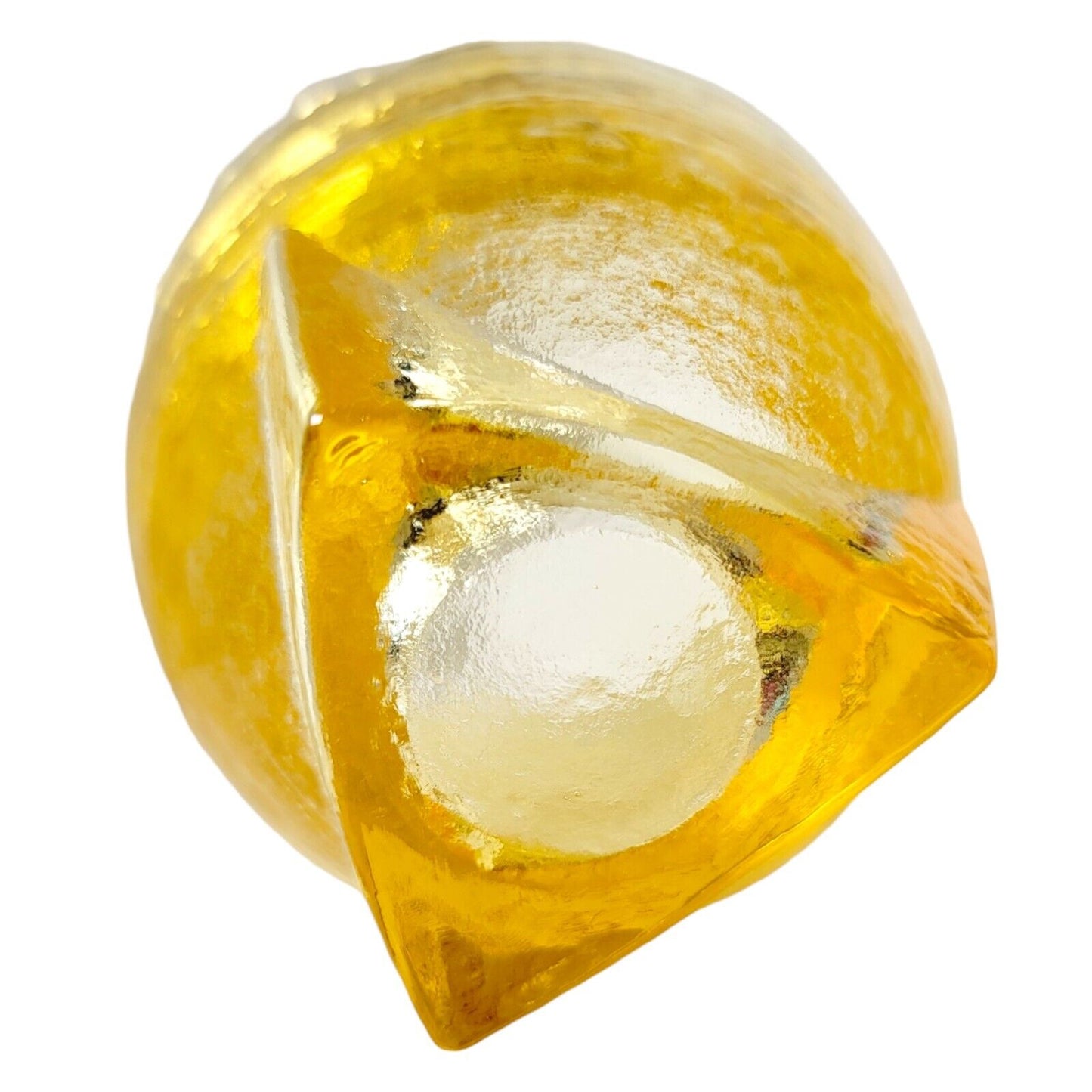 Fire & Light Citrus Yellow Recycled Glass Footed Votive Candle Holder Jar