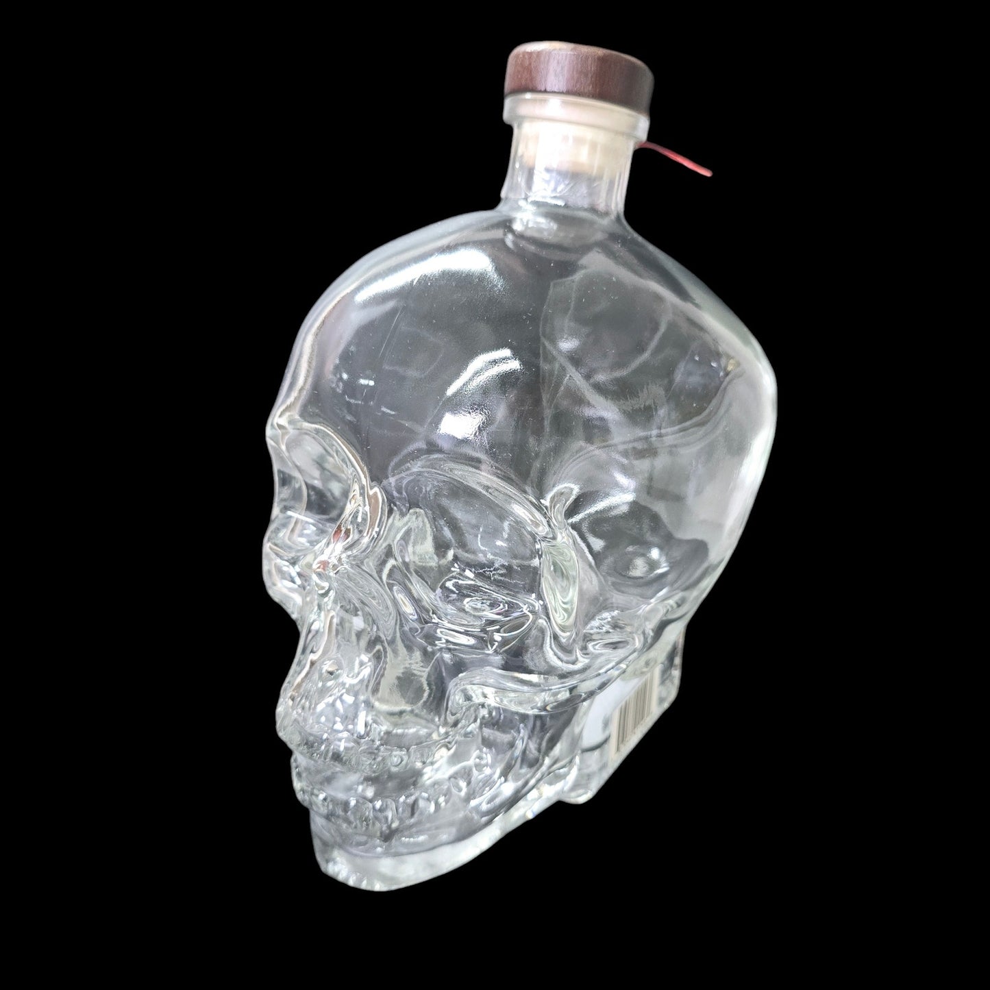 Large Crystal Head Vodka Skull Bottle (Empty) 1.75 L w/Original Stopper 9"