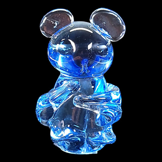 United States Commemorative Fine Art Gallery Blue Glass Koala Bear Paperweight