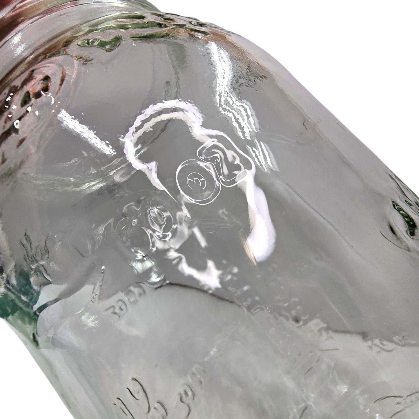 Vtg Vlasic Farms Embossed Glass Jar 64oz Pickle Canister Clear Farmhouse Decor