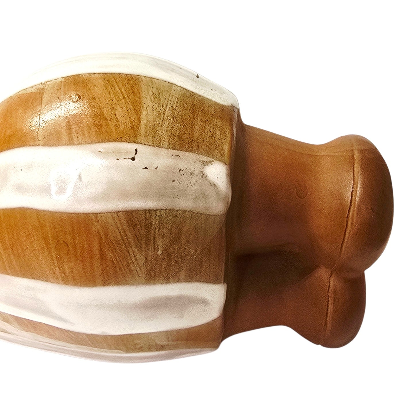 Vintage Big Eye Girl Candle Holder 1960s Japan Ceramic Reclining Figurine Kitsch