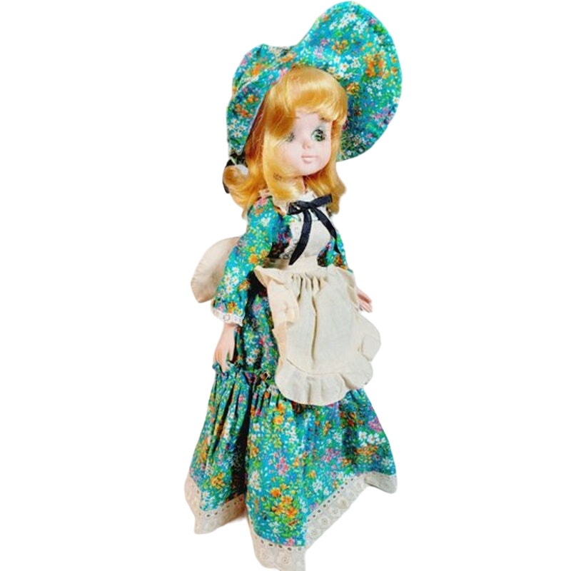 Vintage Musical Spinning Doll Hidden Coin Bank Doll, Made in Japan 13"