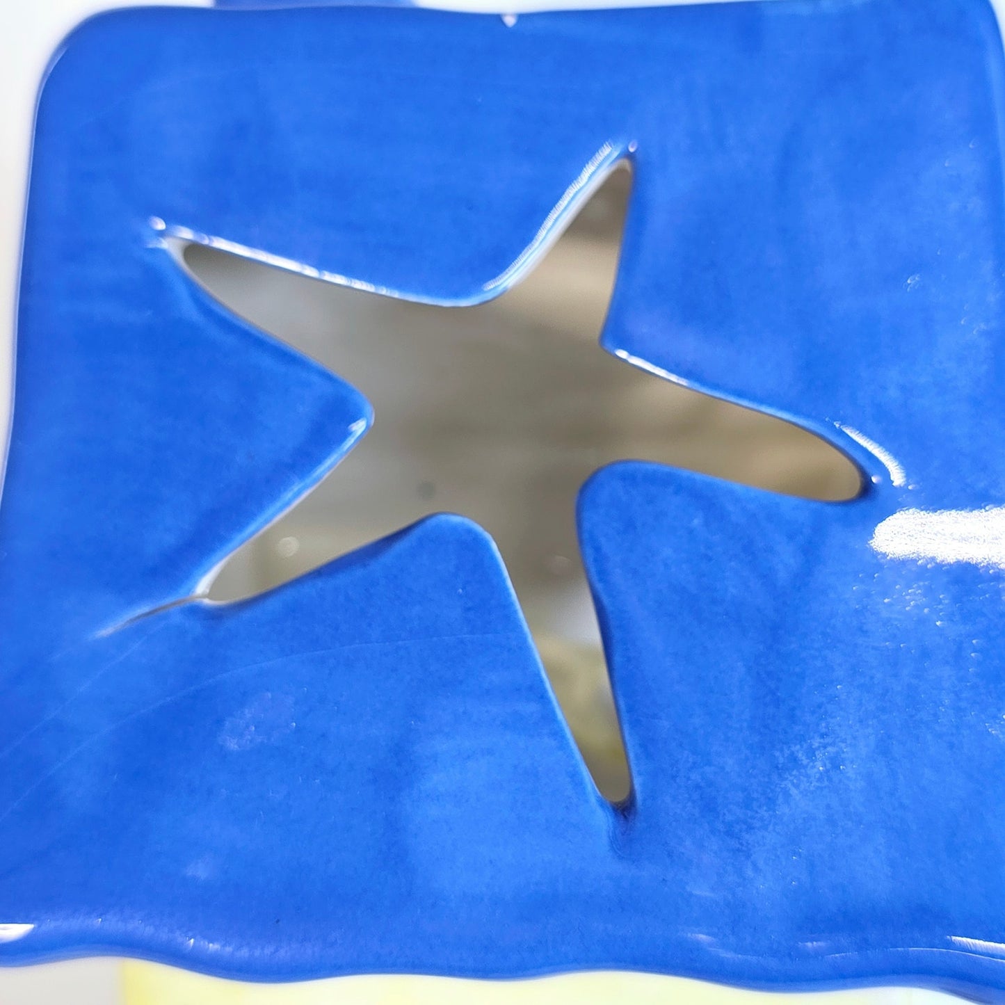 AS IS Blue Sky Pottery "Coral Cove Brew Pub" Tealight House, 2019 Heather Goldminc