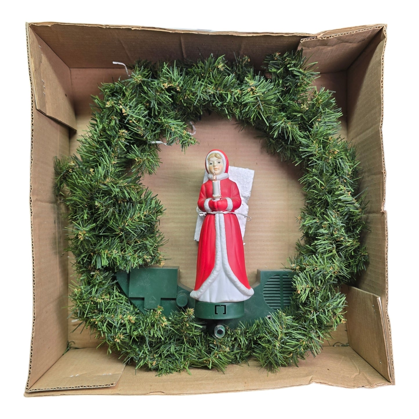 Vintage Mr Christmas Presence Activated Singing Wreath, Works