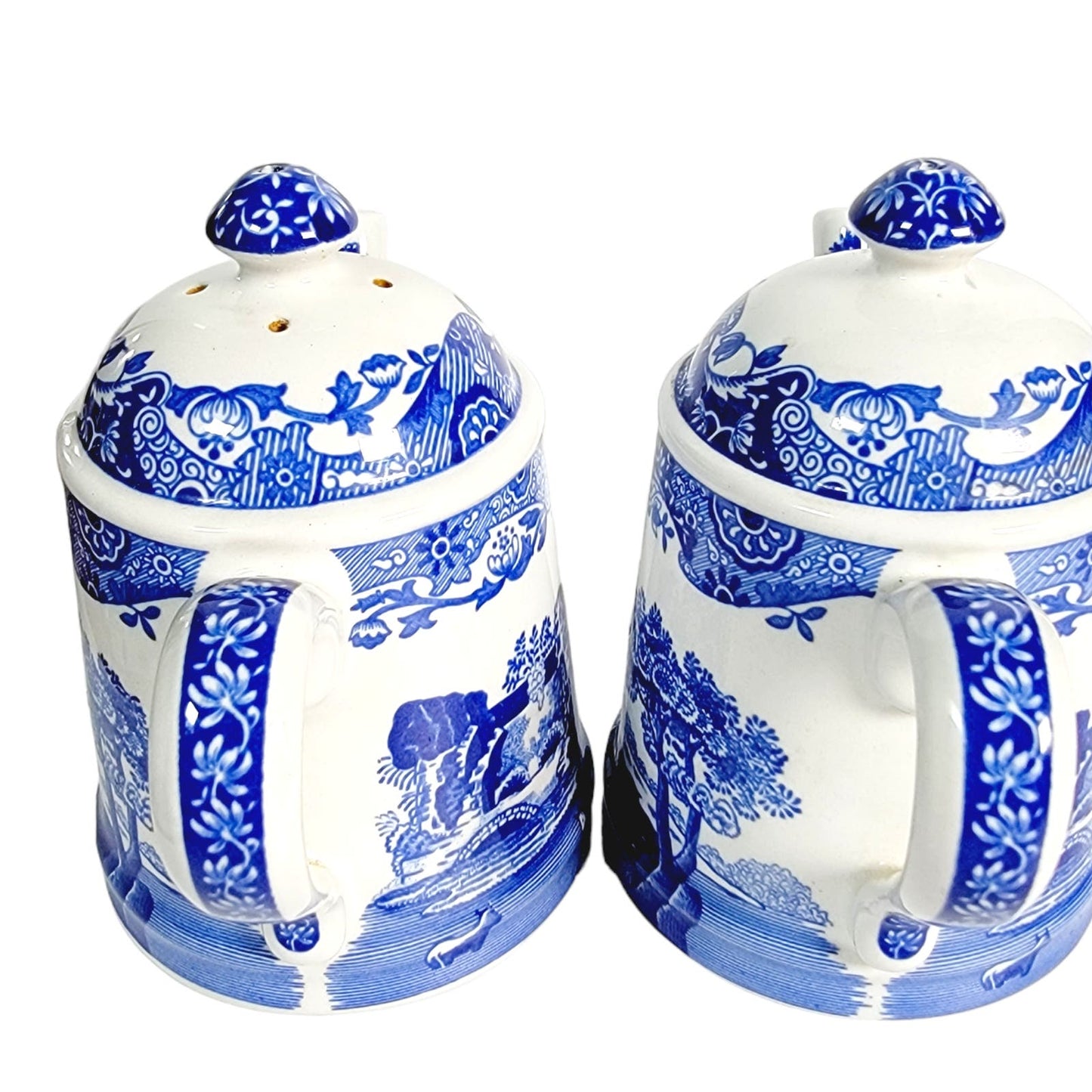 Spode Teacup Salt & Pepper Shakers, Italian Spode Design, Made in England