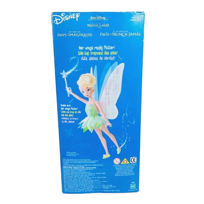 Autographed Margaret Kerry Tinker Bell Doll Box, Disney Fluttering Tinkerbell Signed