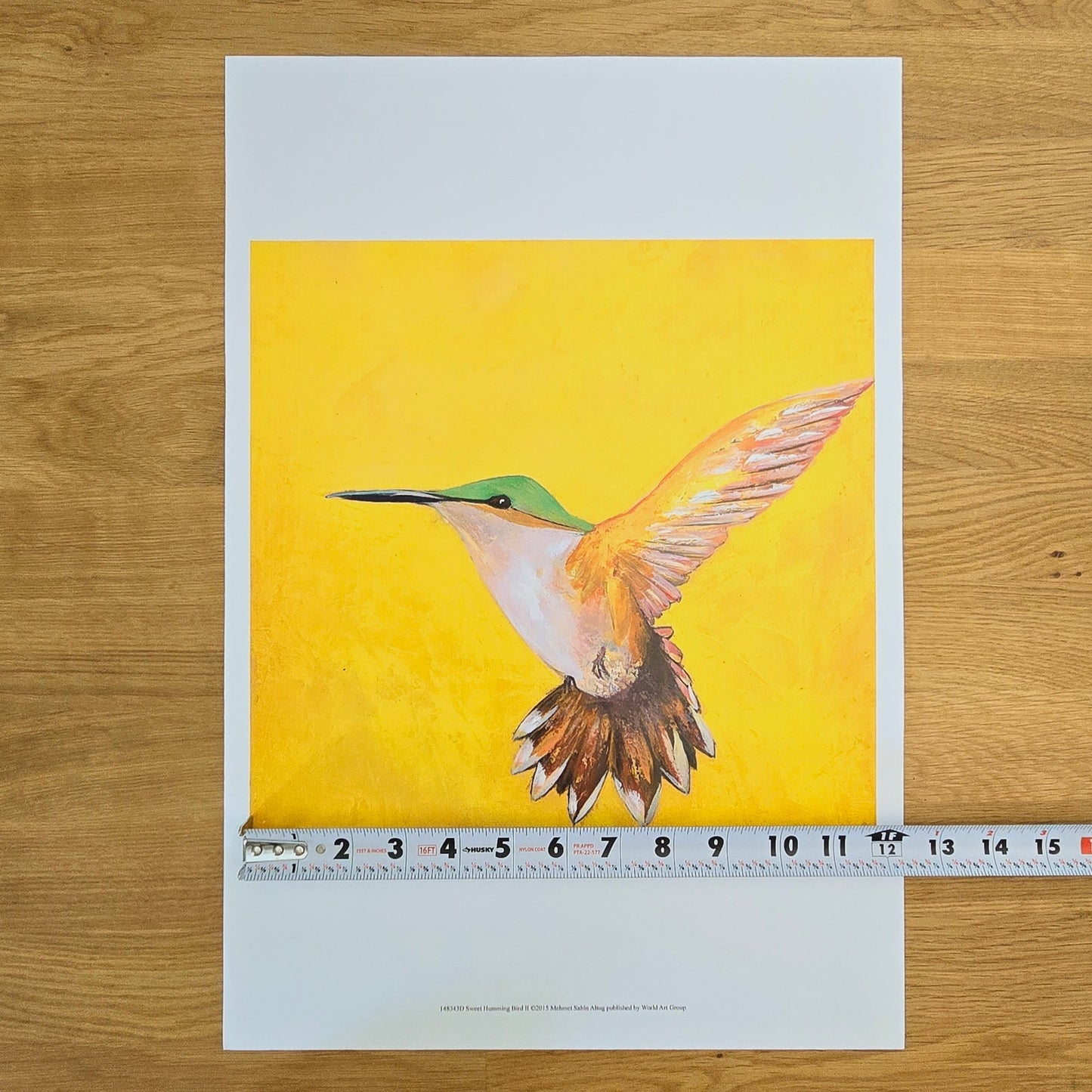 Art Print: Sweet Humming Bird II, 2015, 12x12 print on 13x19 stock