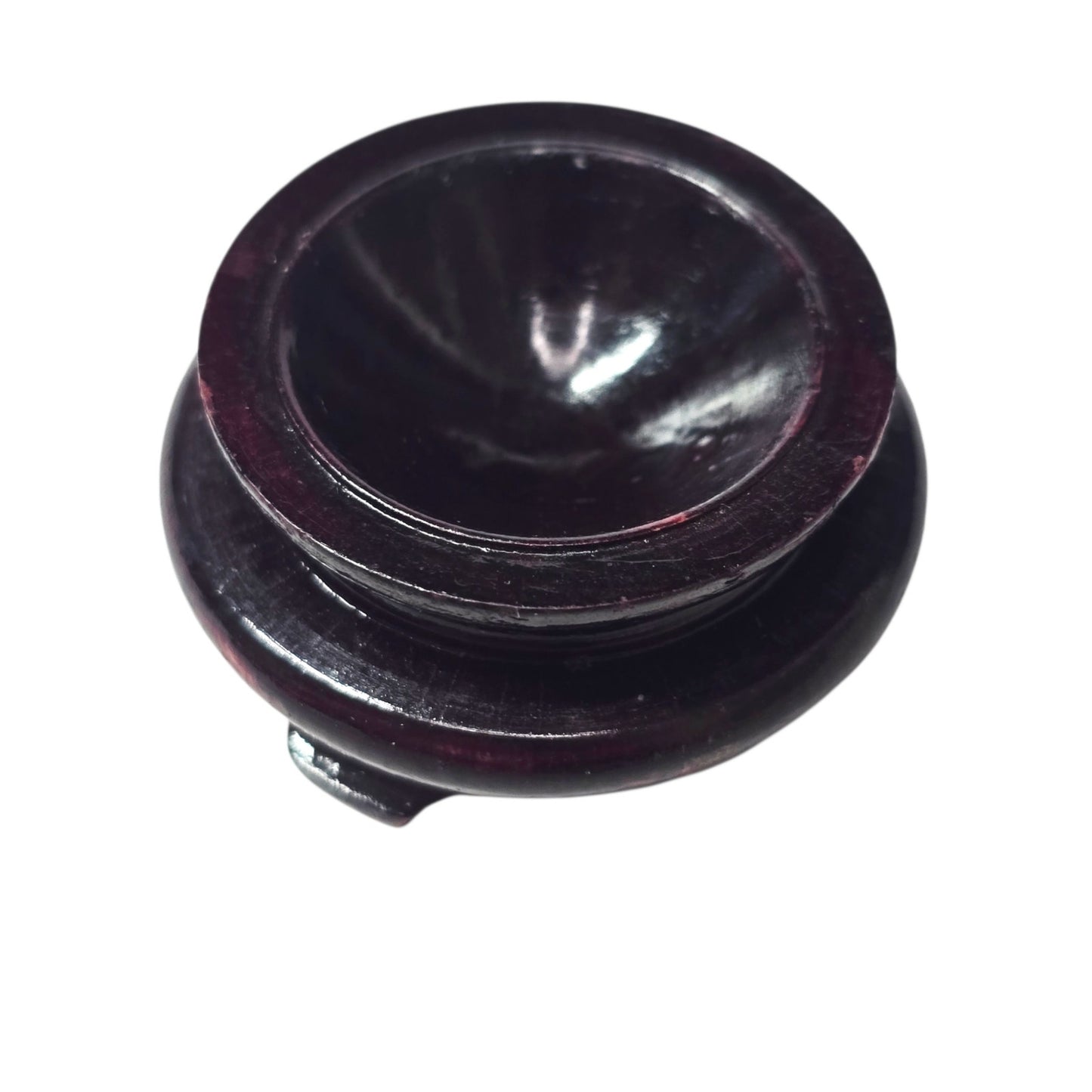 Vintage EXBOR Czech Republic Art Glass Egg Sculpture - Hand Blown Bohemian Glass