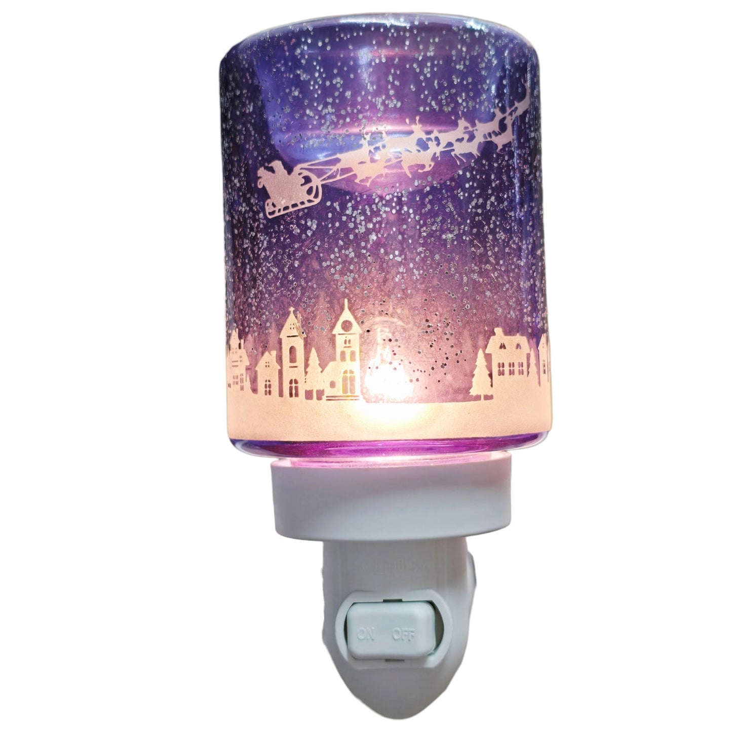 Scentsy Plug-In Mini Warmer Nightlight To All A Good Night Reindeer Holiday NIB
