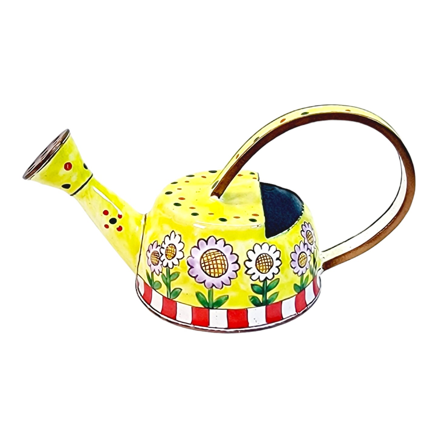 Kelvin Chen Vintage 1999 Handpainted Miniature Enamel Teapot