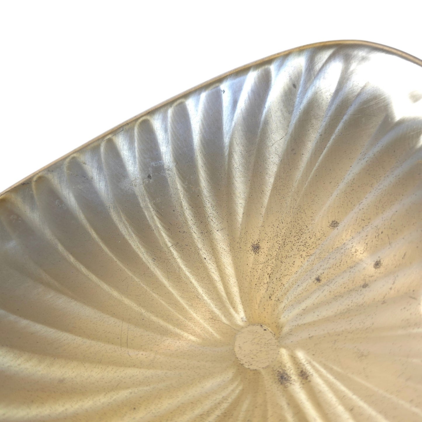 Vintage West Germany Silverplate Scalloped Footed Dish Broadway 8.5" Mid Century