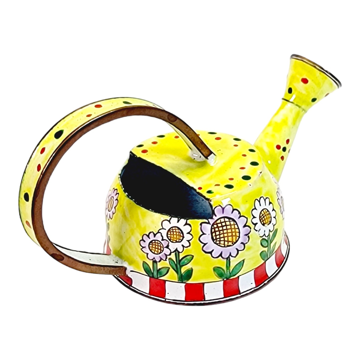 Kelvin Chen Vintage 1999 Handpainted Miniature Enamel Teapot