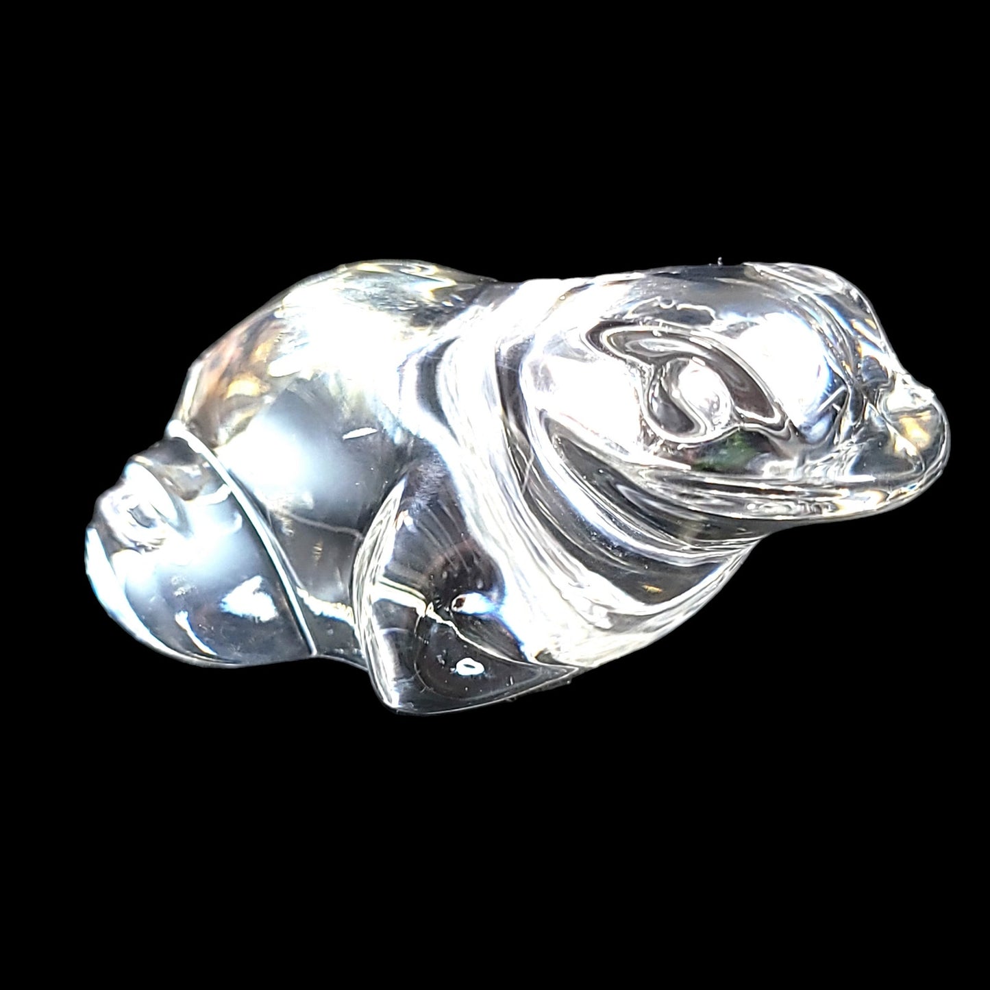 Villeroy & Bock Glass Lead Crystal Frog Paperweight