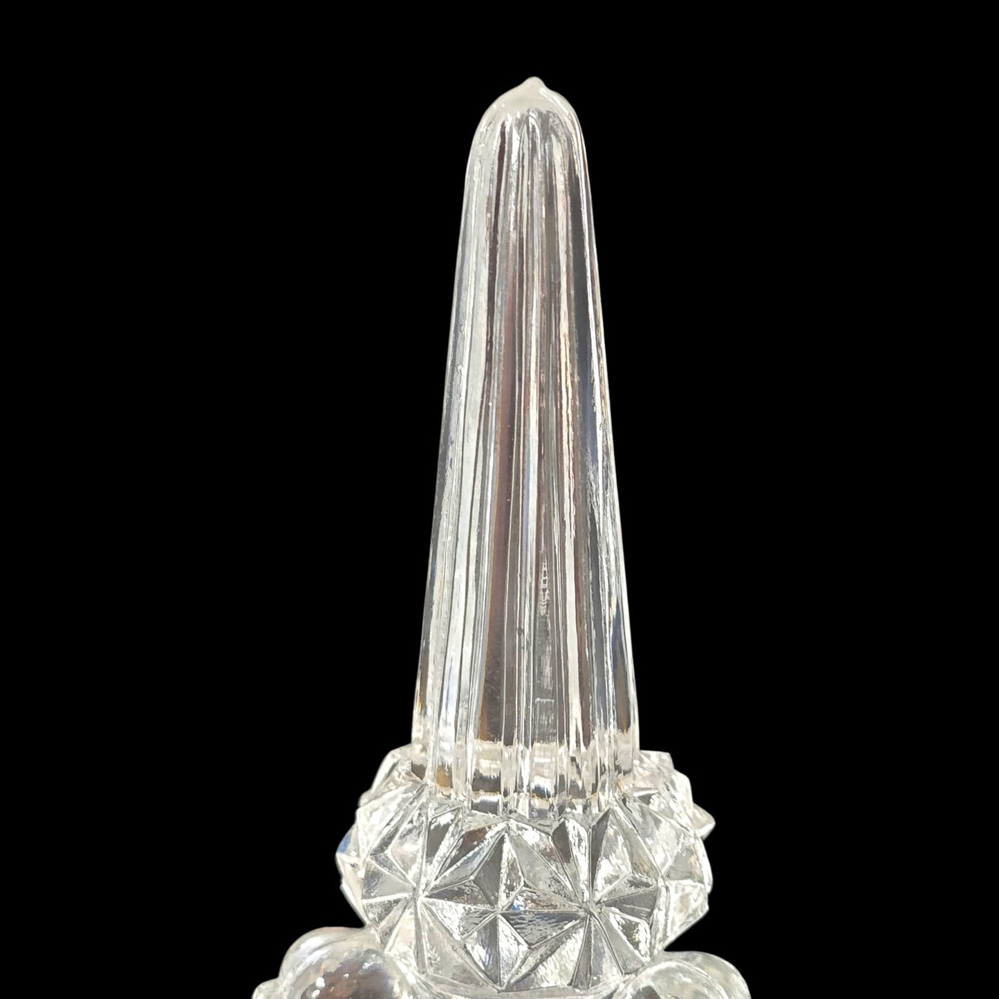 Vtg Hofbauer Byrdes Lead Crystal Bell Germany Red Bird Sticker, Etched Songbird