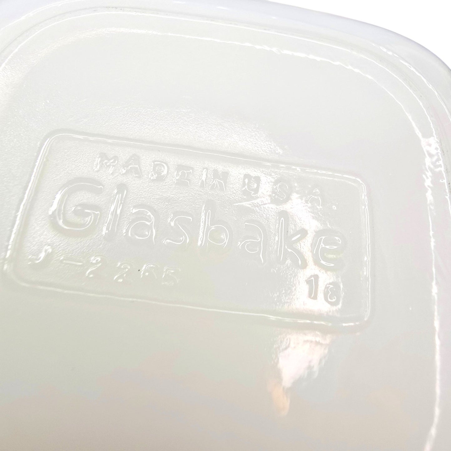 Glasbake Milk Glass Mugs Set 3 Square White Yellow USA Vintage Coffee Cups