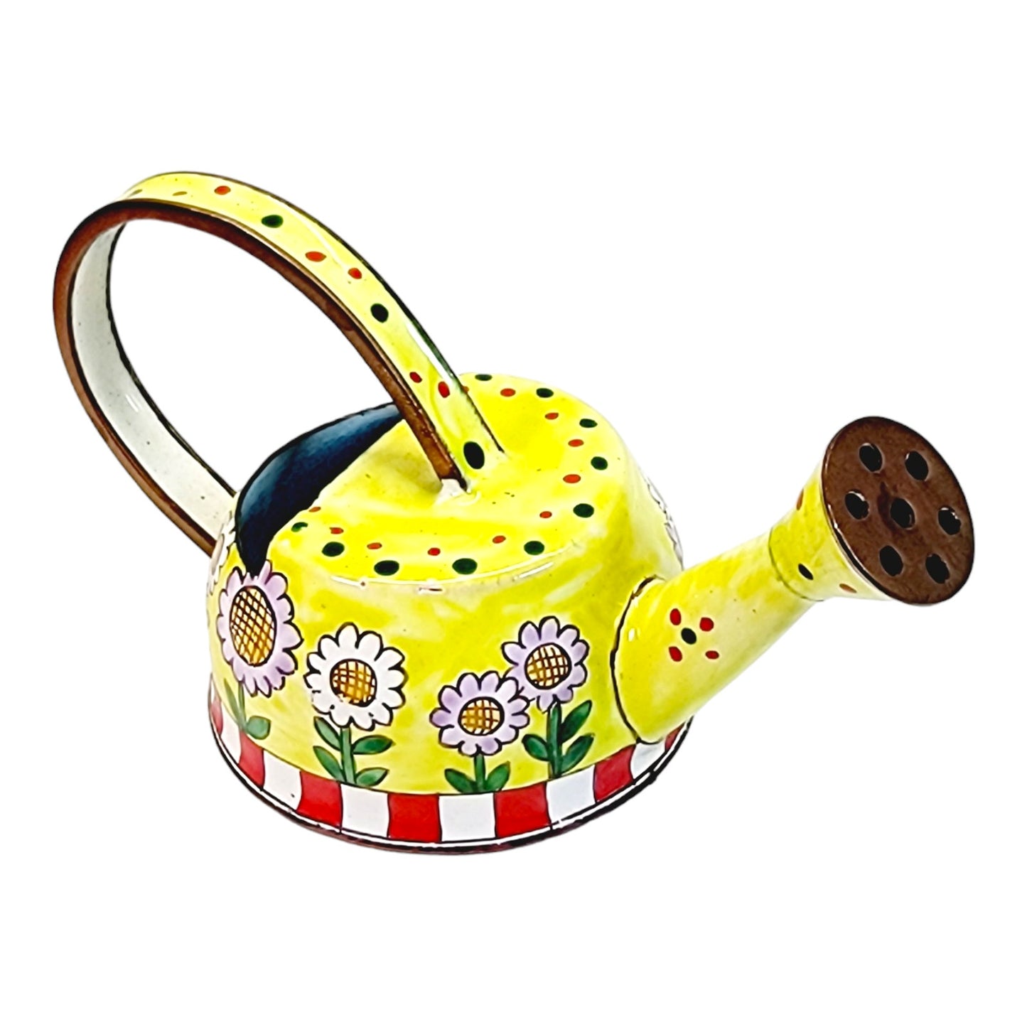 Kelvin Chen Vintage 1999 Handpainted Miniature Enamel Teapot