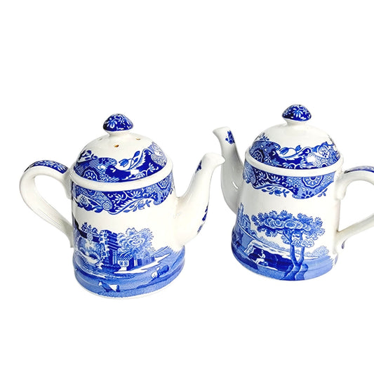 Spode Teacup Salt & Pepper Shakers, Italian Spode Design, Made in England