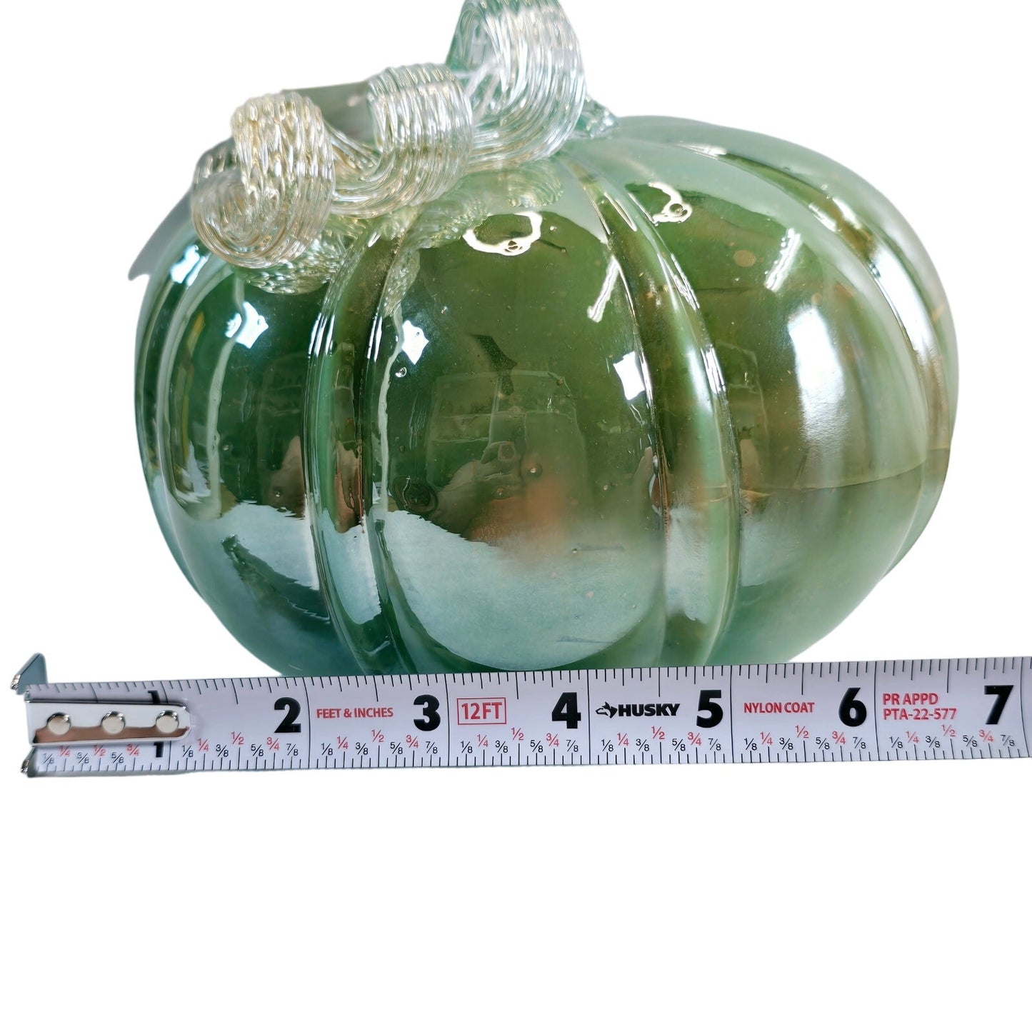 Home Martha Stewart Soft Green Hand Blown Glass Pumpkin