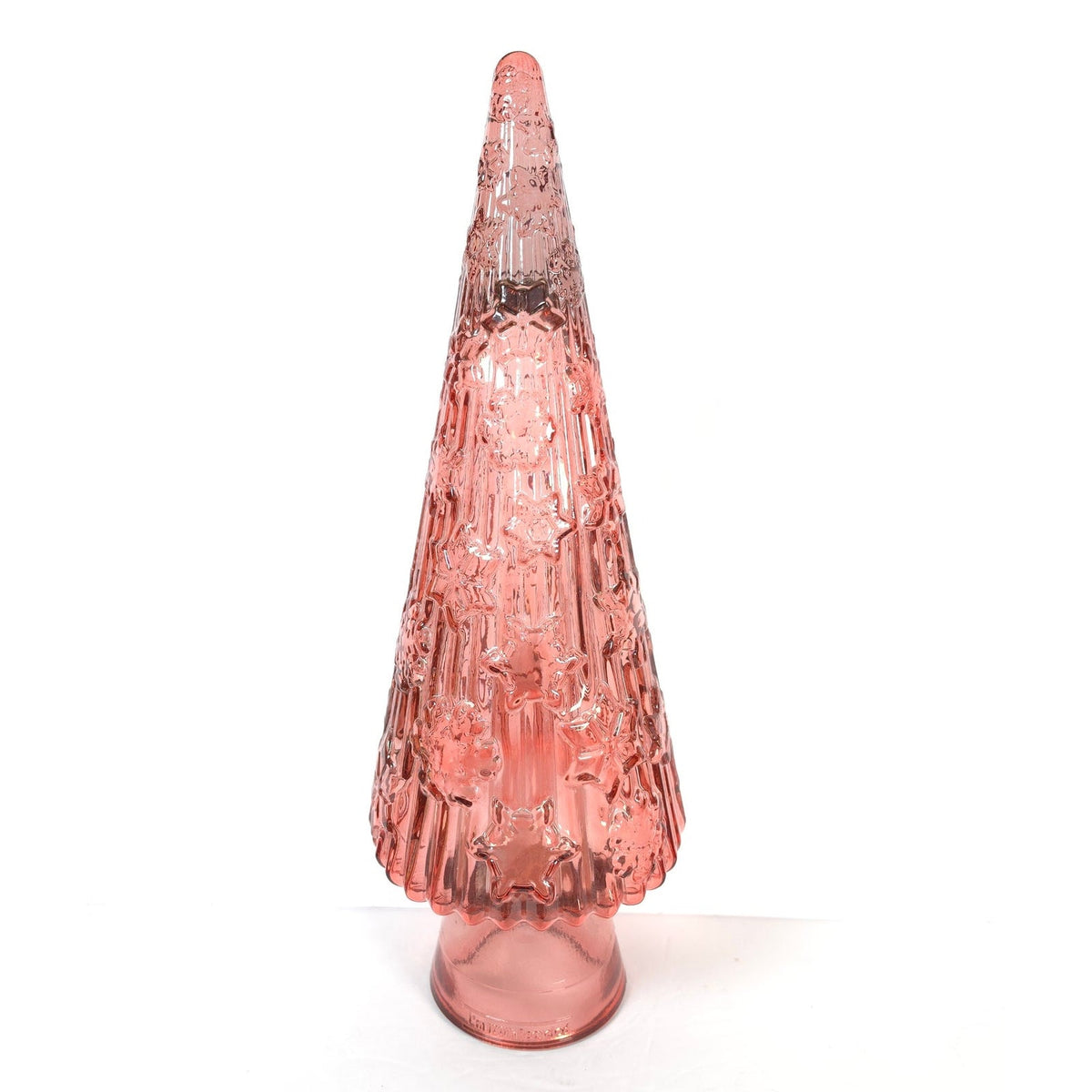 Vidrios San Miguel Pink Recycled Glass Christmas Tree 17 Inch Spain READ