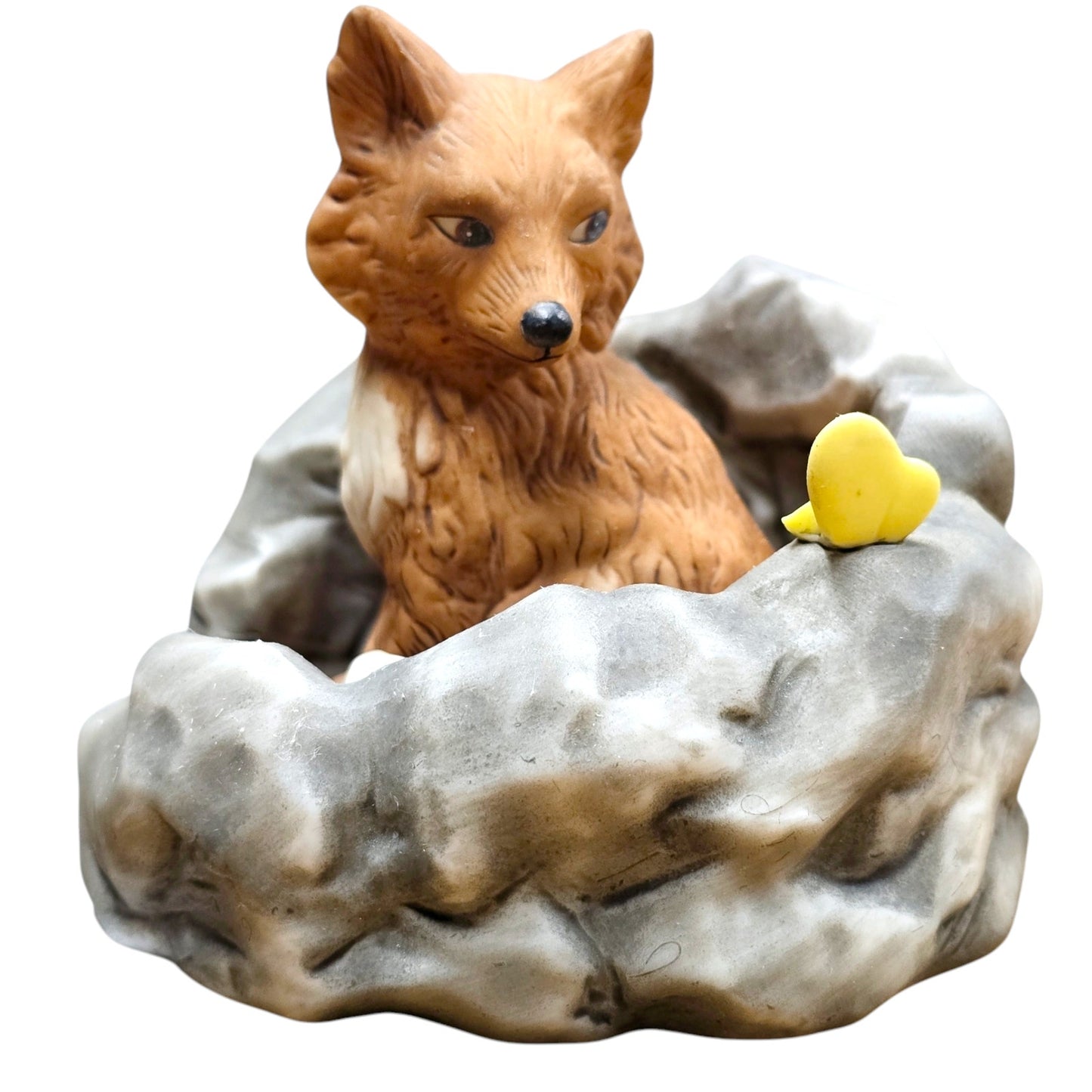 Vtg Woodland Surprises FOX Jacqueline B. Smith 1984 Handpainted Fine Franklin Porcel FLAW