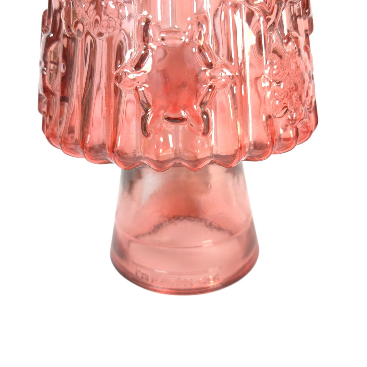 Vidrios San Miguel Pink Recycled Glass Christmas Tree 17 Inch Spain READ