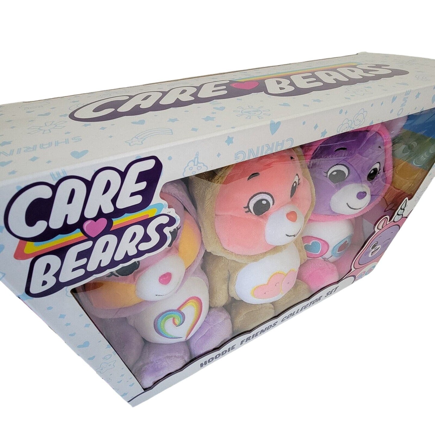 Care Bears Hoodie Friends Collector Set 14-Inch Plush 3-Pack, 2021 Care 🩷 Bears