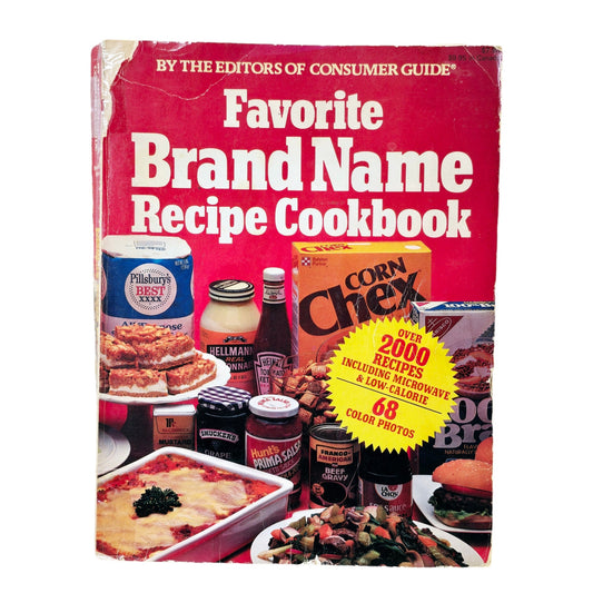 Vintage Favorite Brand Name Recipe Cookbook, Editors Edition Cookbook AS IS