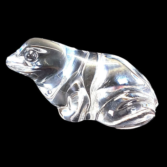 Villeroy & Bock Glass Lead Crystal Frog Paperweight