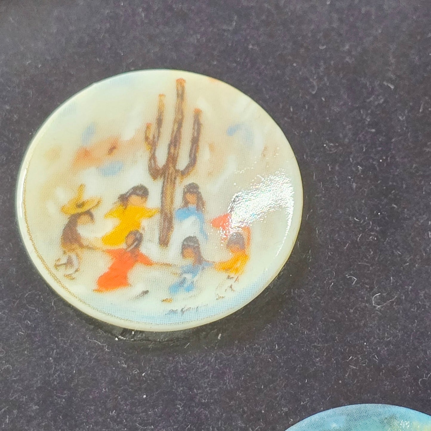 Framed DeGrazia Miniature Plates - Set of 8 Signed & Numbered Porcelain