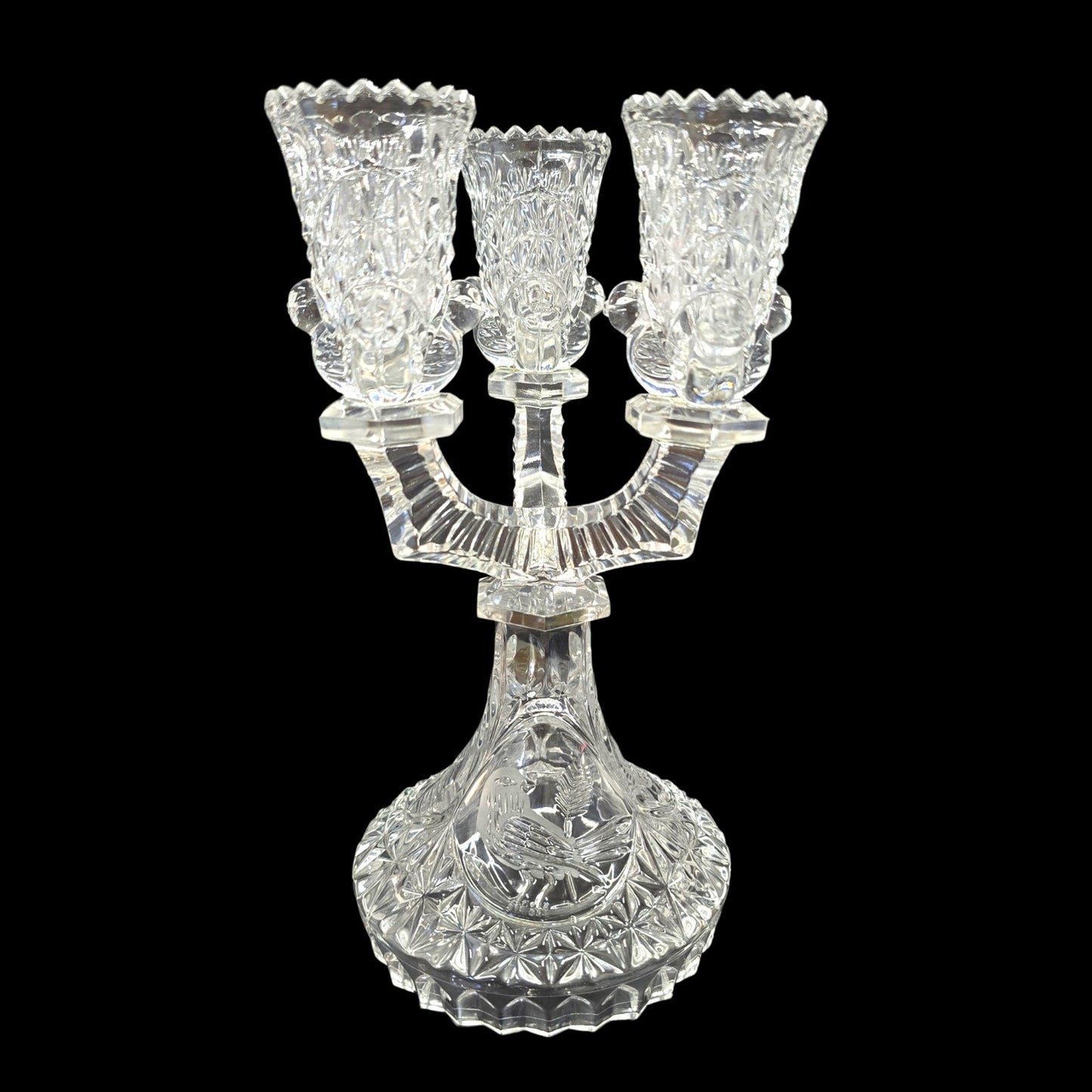 The Byrdes Collection 3 Light Candlestick by Hofbauer Made in Germany