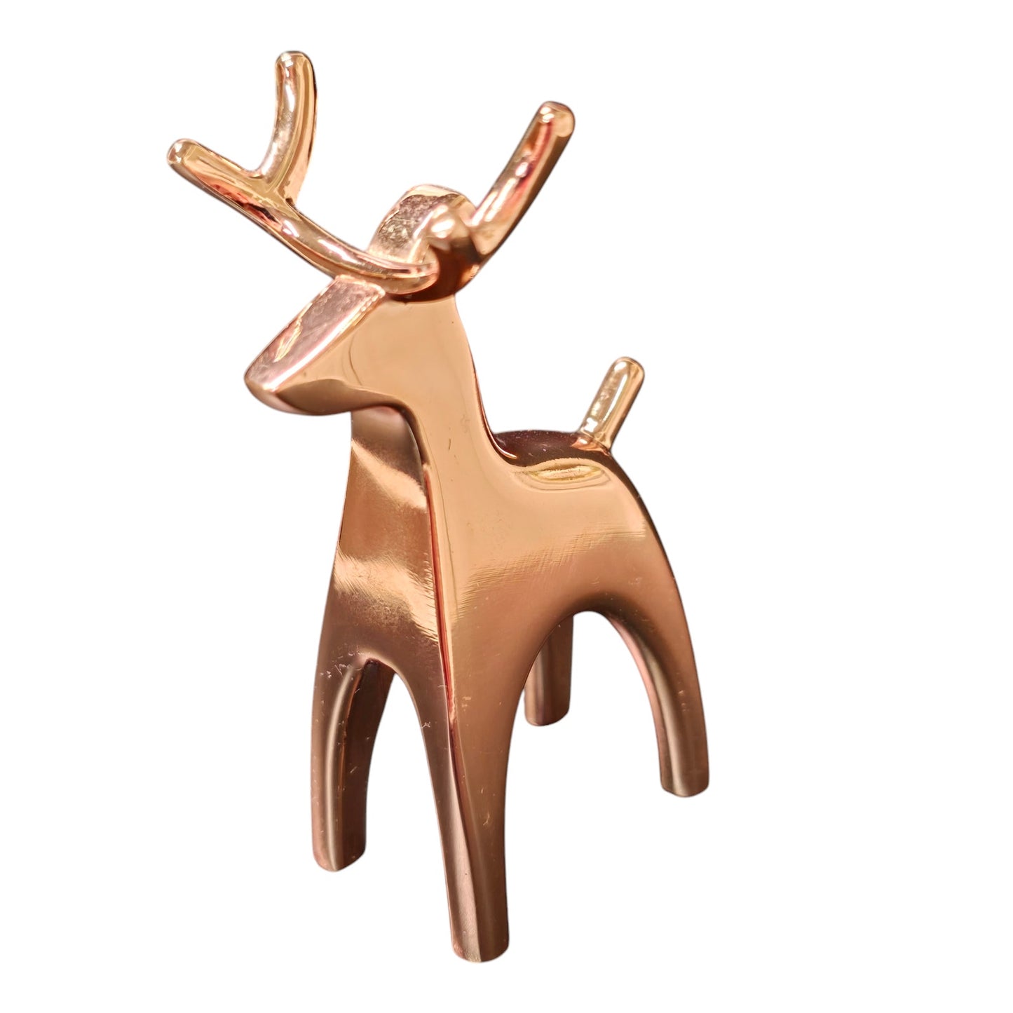 Vintage Umbra Anigram REINDEER RING HOLDER 3.25", Copper Deer