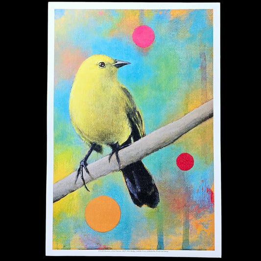 18 x12 Bird Art Print: Bird Art Print: Mysteries of the Universe XII, Copyright 2014 Bridget Griffith Evans, Published by World Art Group