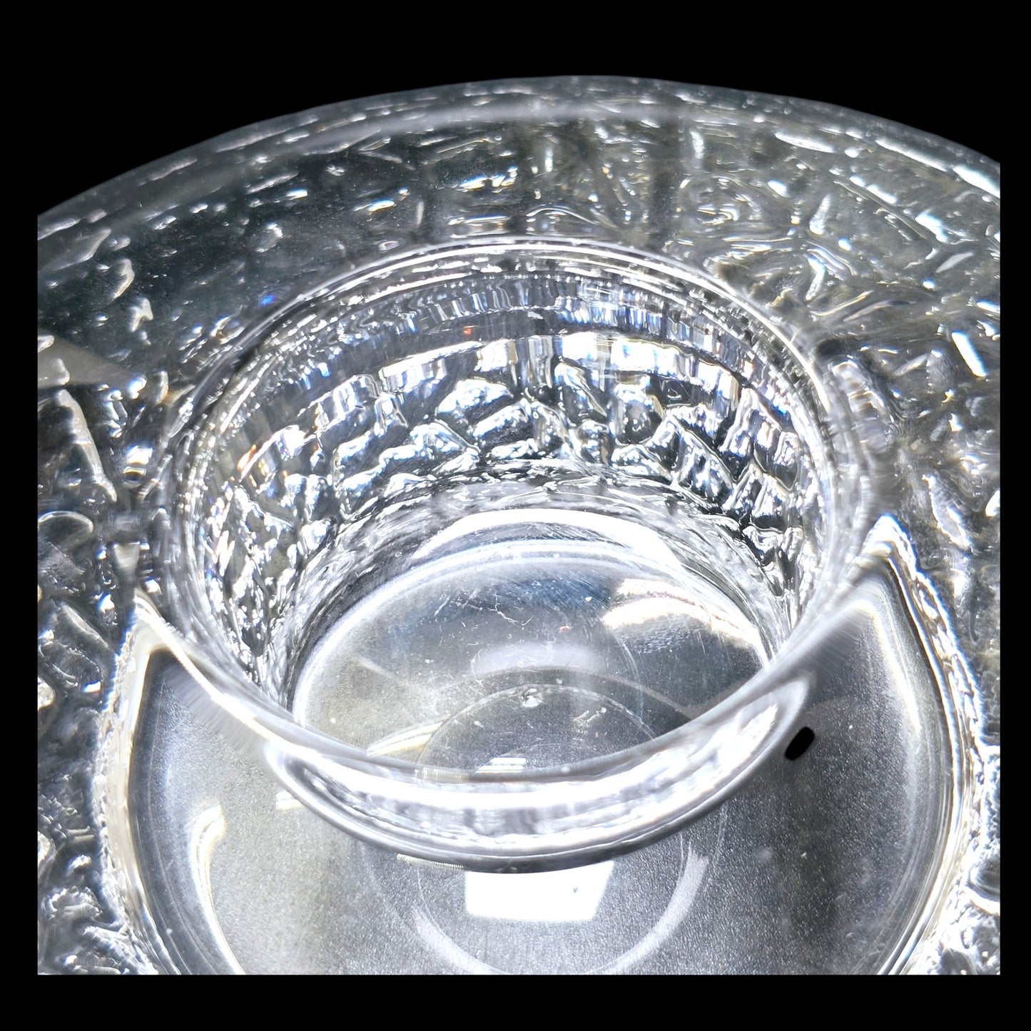 Orrefors Crystal Discus Votive Candle Holder