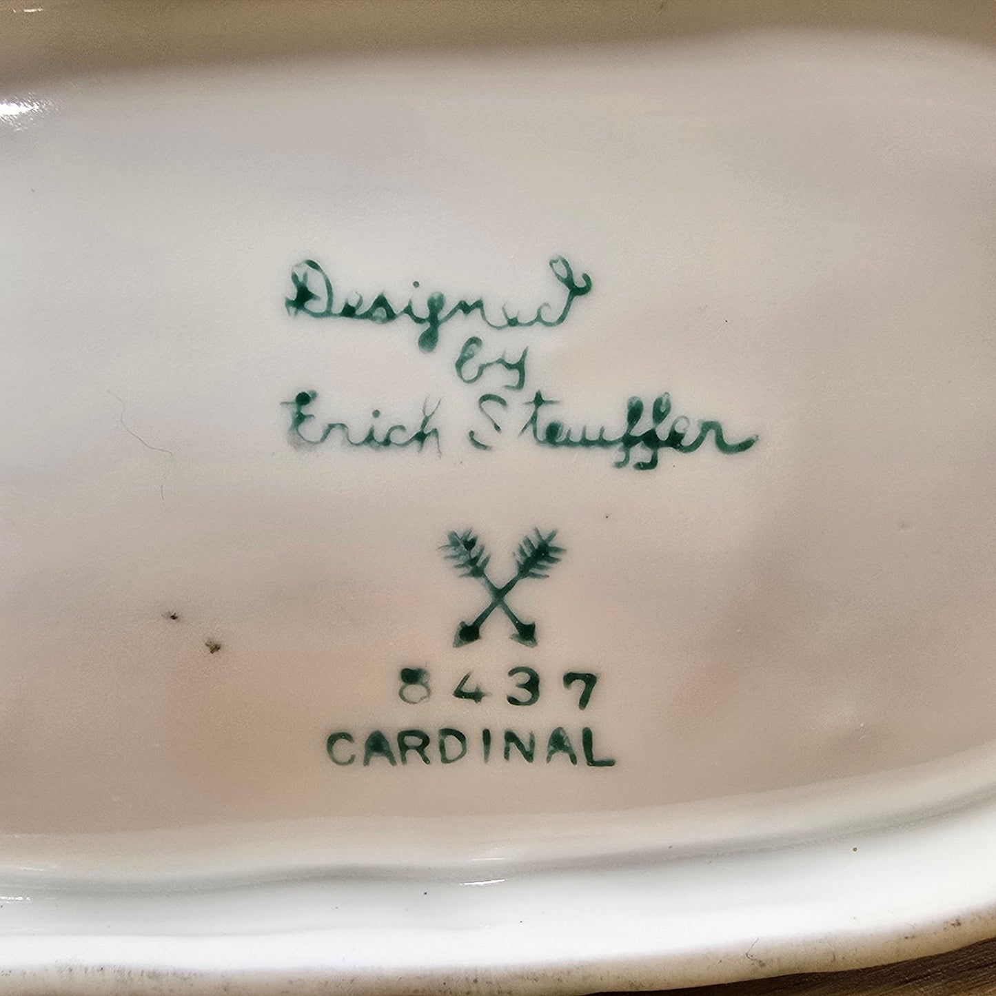 (For Customer) Vintage Erich Stauffer Porcelain Bird with “Cardinal” marking) # 8437